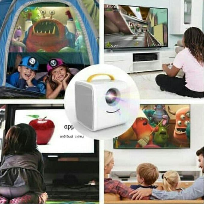 Proyektor mini Projector mini Original 700 lumens garansi