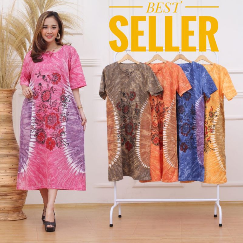 DASTER JUMBO (XXL) LD:130(MOTIF BUNGA MEKAR)