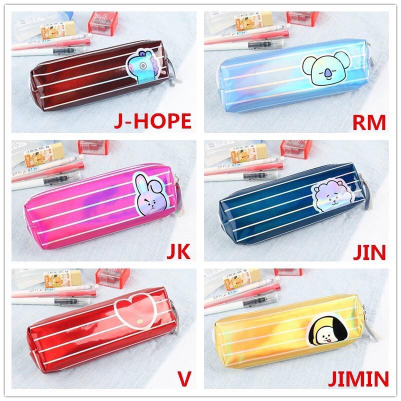 BTS bt21 T93 Tempat Pensil KPOP Motif Kartun Laser Kpop C8