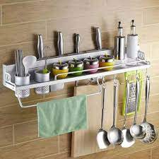 Rak Dinding Dapur Alumunium Stainless / Kitchen Stuff Rack / Rak Dapur Ukuran 40 Cm