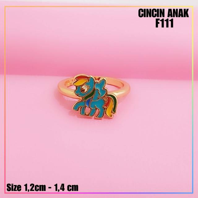 Cincin xuping cincin anak little pony lapis emas gold F111