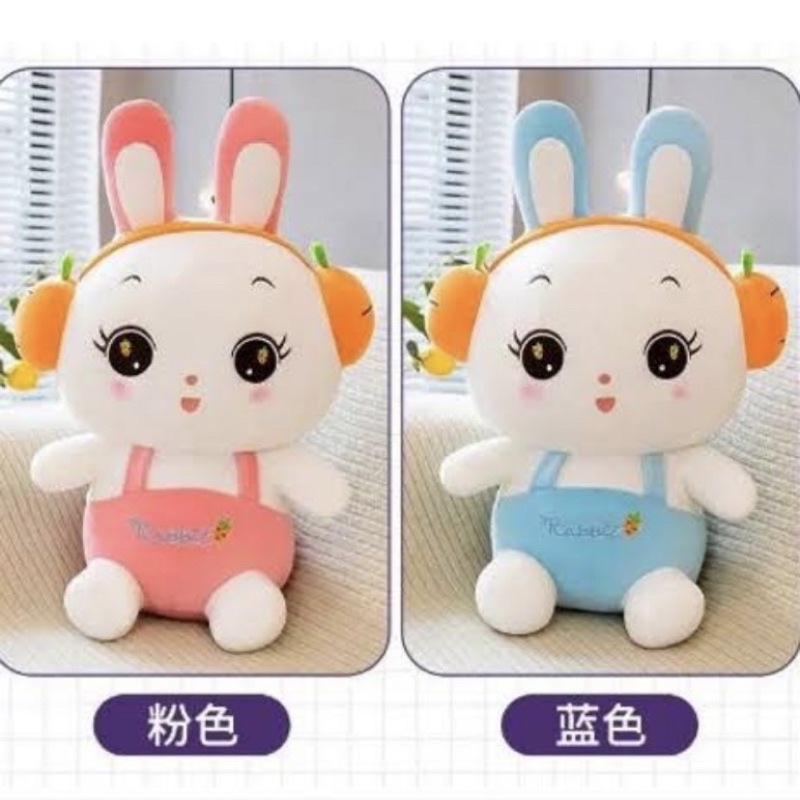 Boneka Kelinci Rabbit Walkman Telinga Panjang Boneka Kelinci Rabbit Bunny Tinggi 50cm Berlabel SNI