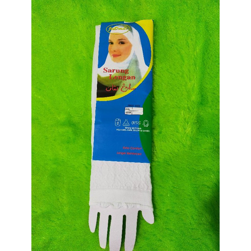 manset tangan kerut-Putih