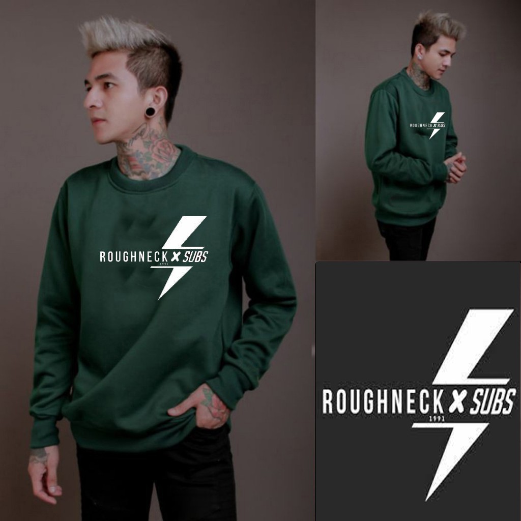 Sweater Pria Deas Off White Beludru Panas Musim Gugur Berkerudung Dingin Remaja Memakai-CN ROUGHNECK ARMY