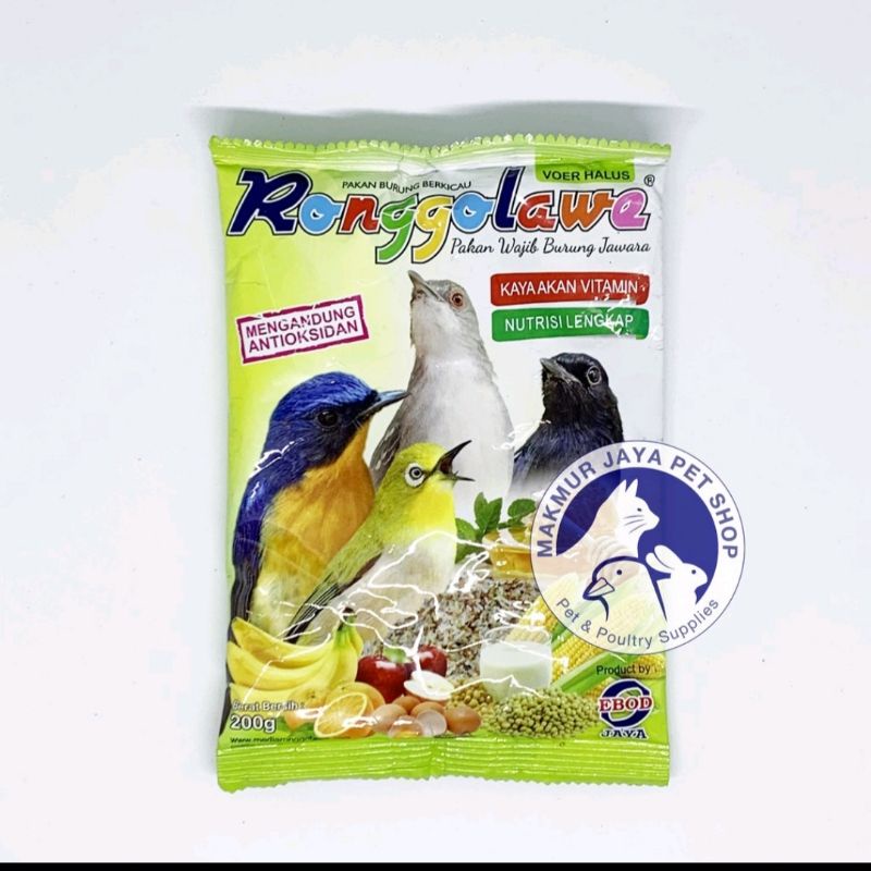 Ronggolawe Ebod Jaya Pakan Burung Voer Halus