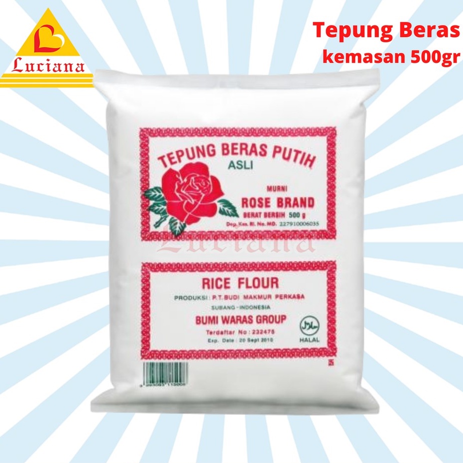 

Tepung Beras Rosebrand kemasan 500gr