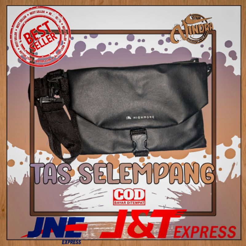 Tas Selempang Hitam Handbag Shoulder Bag Highmore Korea
