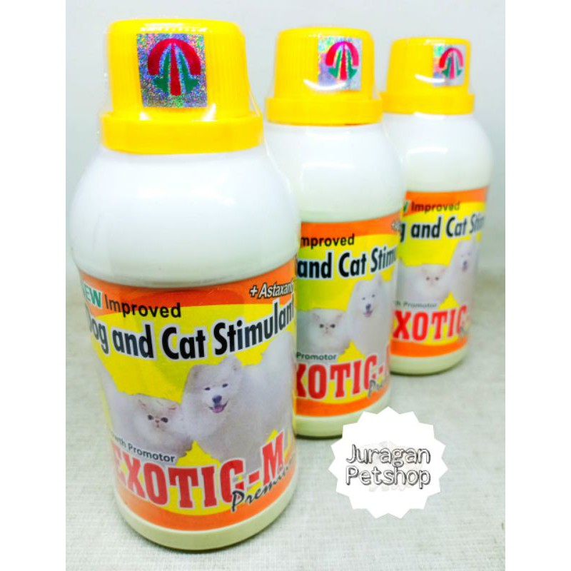 EXOTIC M 125ML|Vitamin Kucing Anjing Cair