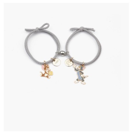 2Pcs Gelang Tali Karet Magnetik Desain Astronot Cinnamoroll Isi 1 Pasang Untuk Pria Dan Wanita-2#2 buah