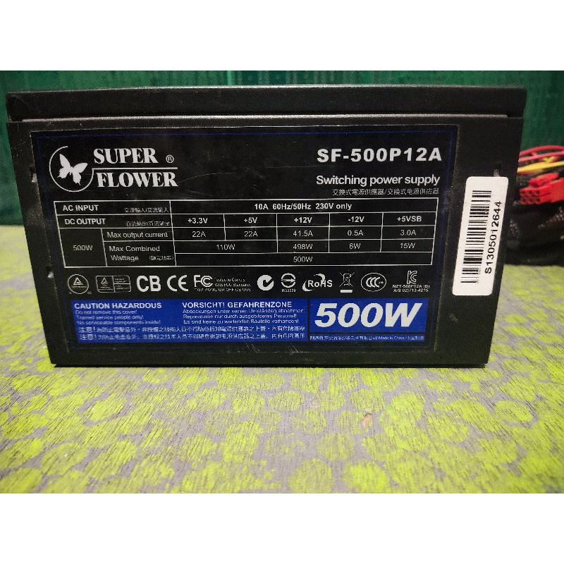 PSU power Suplay Super Flower Sf 500watt