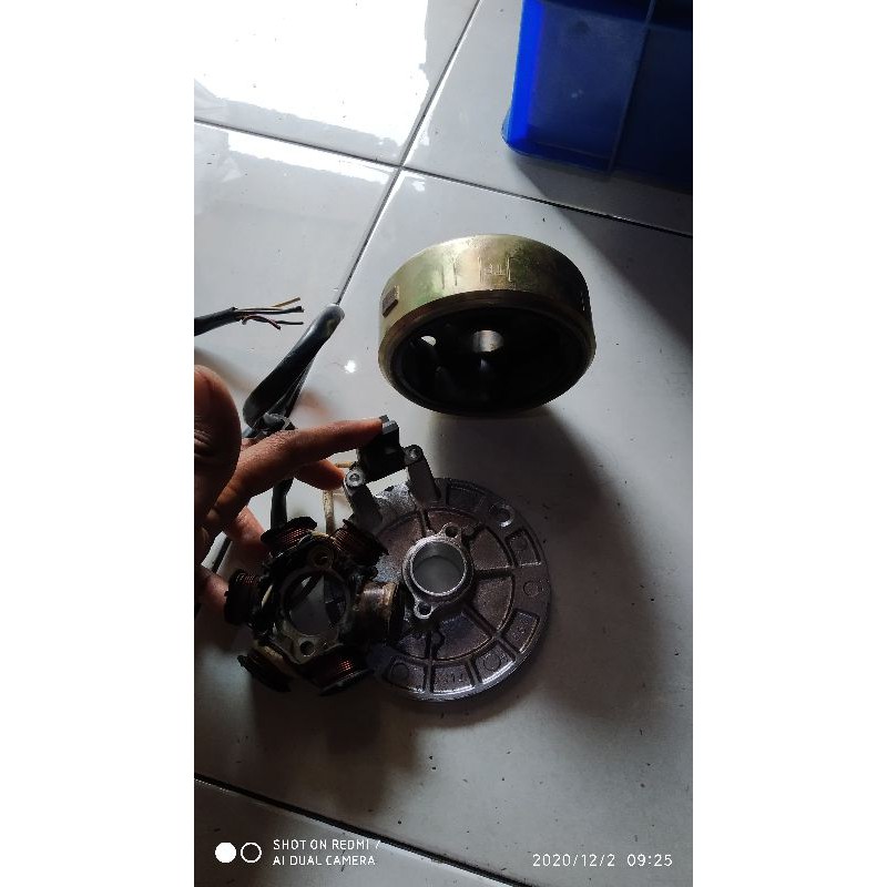 Spul Magnet dudukan spul honda grand engkel pnp honda prima honda win supercub c70 12v
