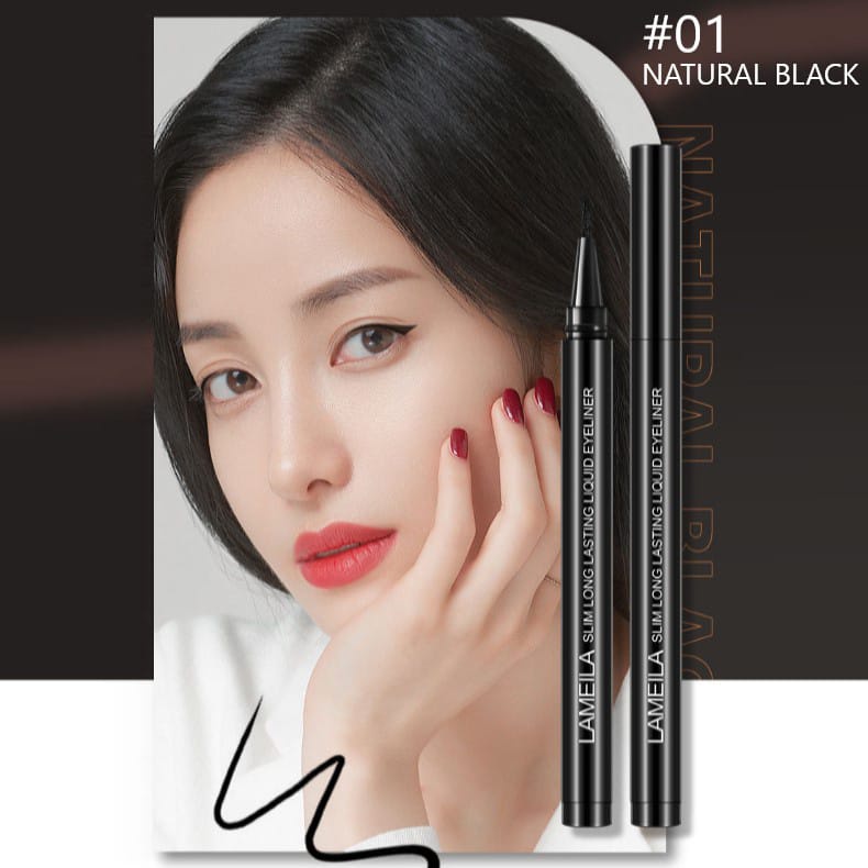 LAMEILA 842 EYELINER BLACK &amp; BROWN COLOR WATERPROOF &amp; LONG LASTING