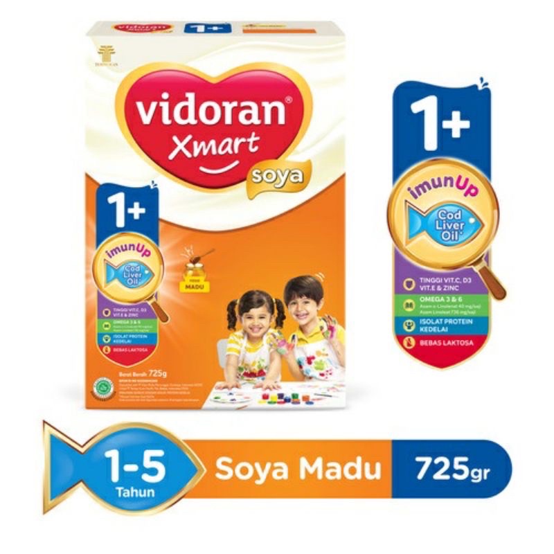 Vidoran Xmart Soya 1+ 725gr || Vidoran Soya 1+ 725gr (EXP Maret 2023)