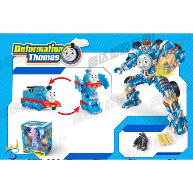 MAINAN THOMAS ROBOT DEFORMATION BESAR MOBIL ROBOT THOMAS CHARGER
