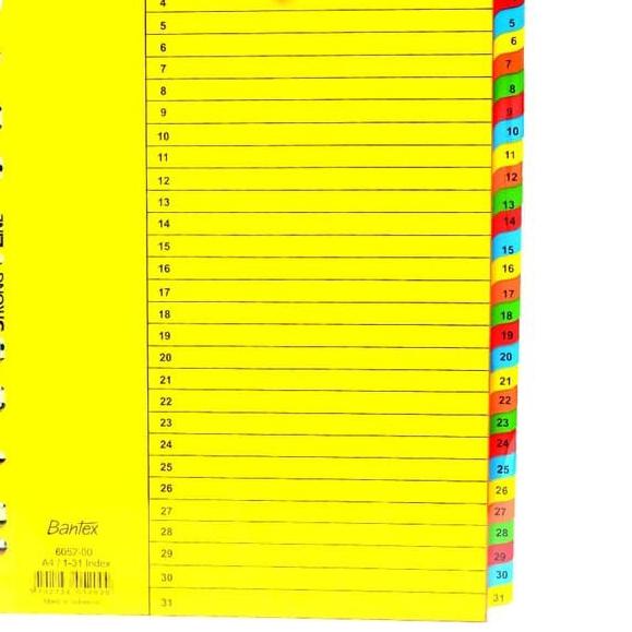 

☊ Divider Bantex 1-31 A4 6052 Bantex ✫