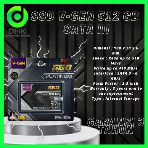 SSD V-GEN 512GB 2.5&quot; VGEN SATA