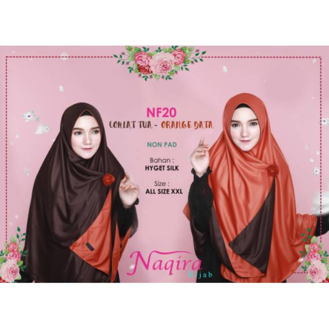 Naqira Hijab NF20 (Coktu-Orange Bata)