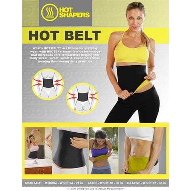 HOT SHAPERS Belt Power Korset Pembakar Lemak Pria dan Wanita Korset Pria Wanita Hot Shapers Pelangsing Pengecil Perut Pembakar Lemak Neotex Korset Badan Sport