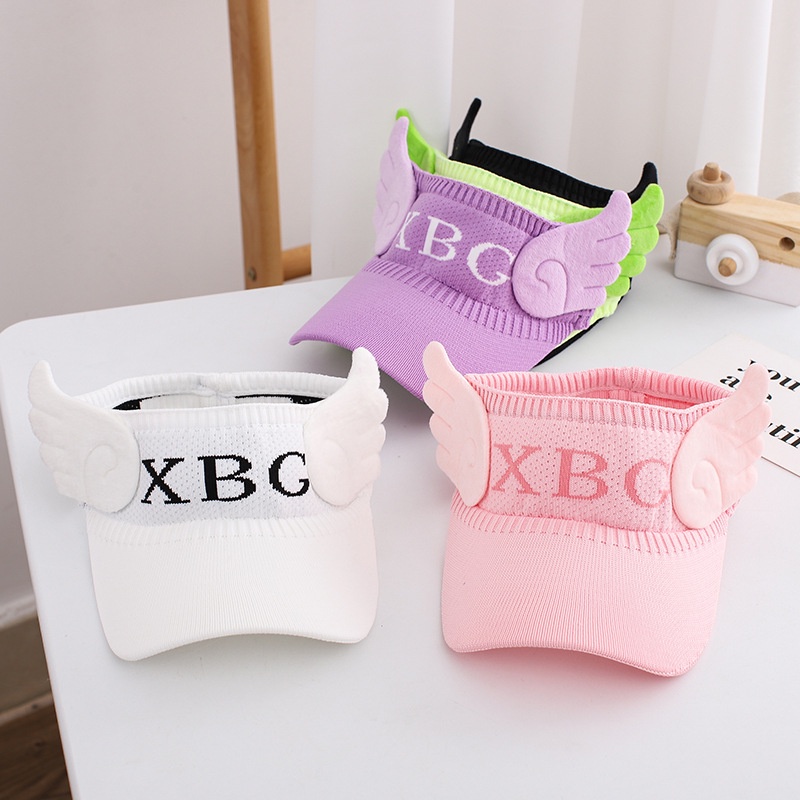 (Baru Datang ) MZ003 TOPI ANAK RAJUT VISOR PANTAI SUNSHADE MOTIF KBG ANTI UV ANAK KECIL BTE