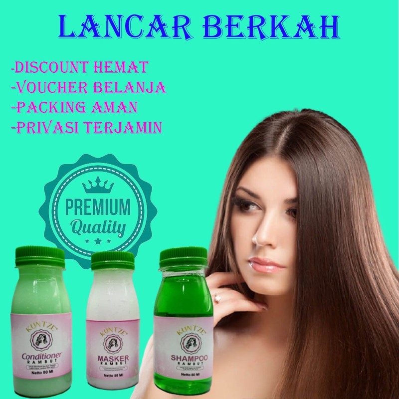 Pelurus Rambut Permanen Pria Wanita Paling Ampuh Shampo Kuntze Original Conditioner Pelurus Rambut