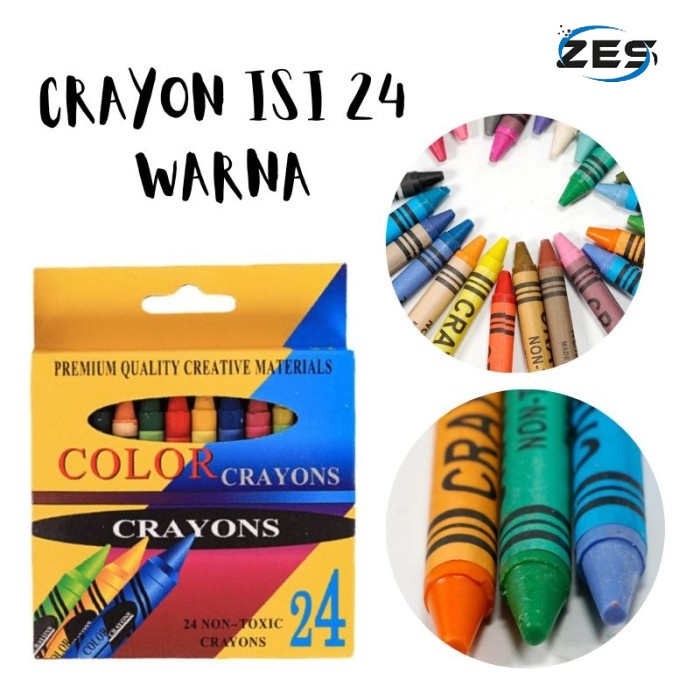 

CR24 - Alat Melukis Pensil Crayon 24 Warna Crayon Gambar Set