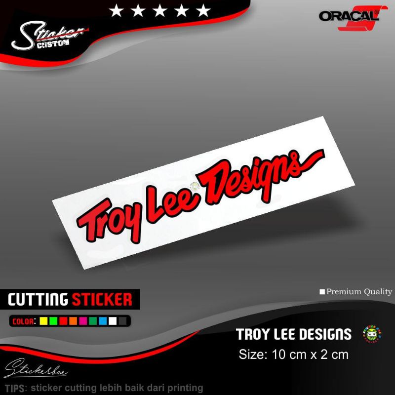 stiker cutting stiker troy lee designs stiker sticker 2 warna