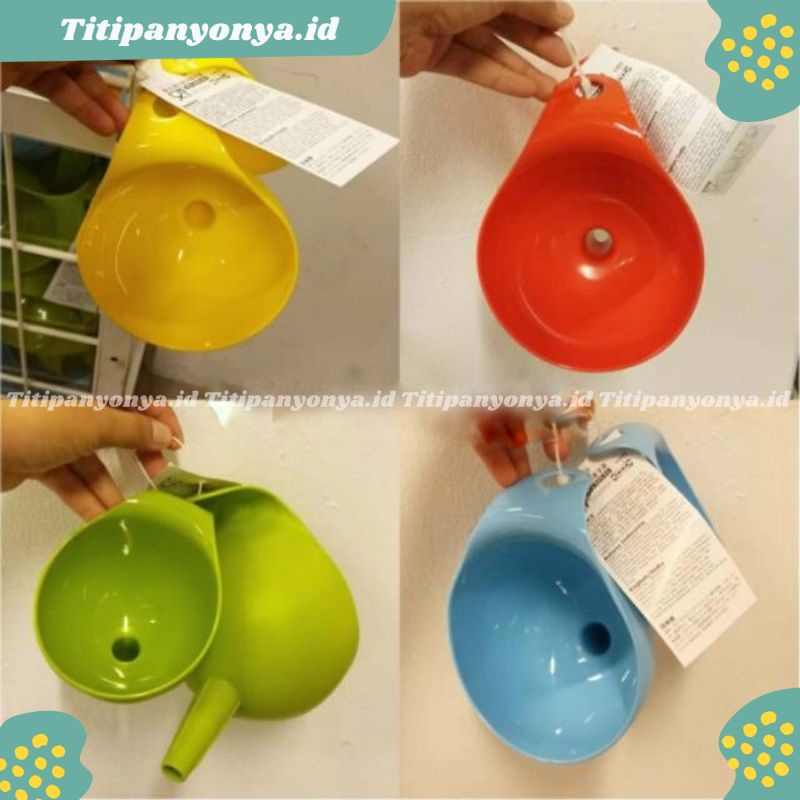 Corong Saringan Minyak Aneka Warna, Set Isi 2pcs Size Besar & Kecil - (CHSGT)