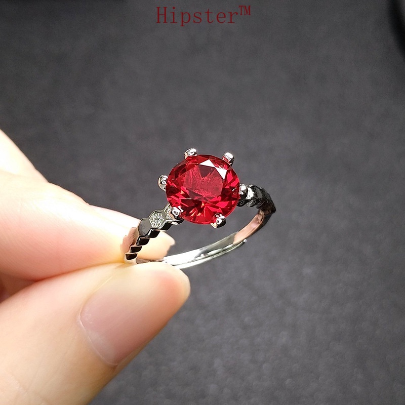 Best-Selling Fashion Luxury Temperament Inlaid Ruby Ring