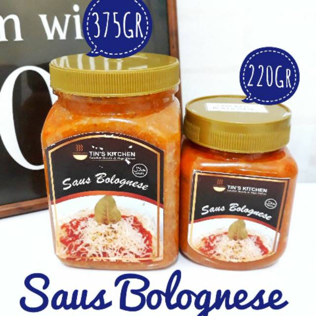 

Saus Bolognese tin's kitchen 375gr