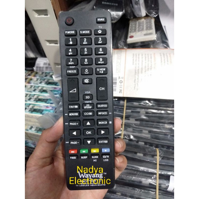 REMOTE REMOT TV SANYO AQUA LED LCD MULTI SEPERTI ORIGINAL