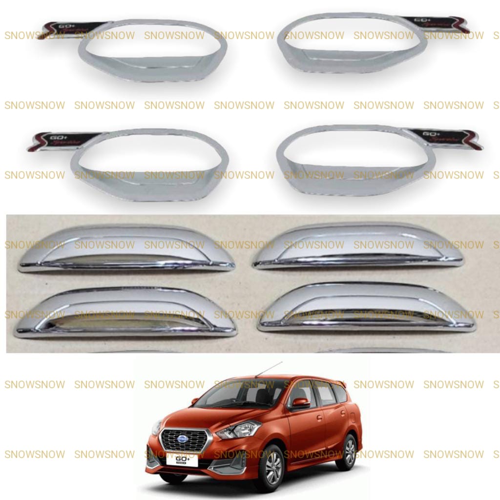 Paket Outer Handle Cover Datsun GO+ Cross 2018 2022 Activo Chrome