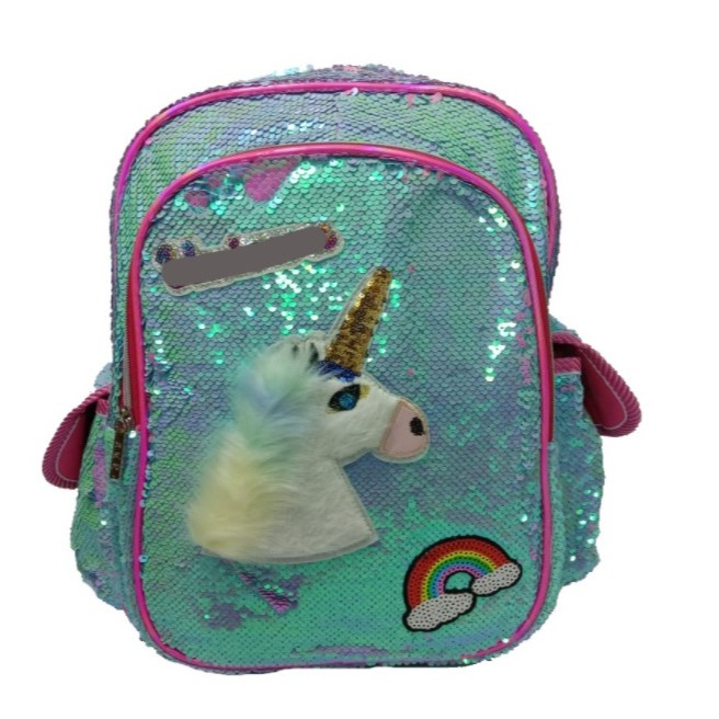 Tas Backpack Sequin Tas Sekolah SD Anak Perempuan