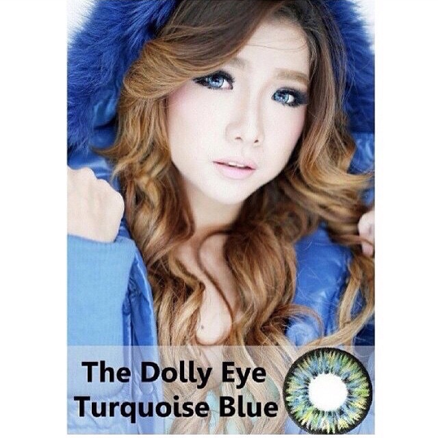 Softlens The dolly eye gray brown blue violet choco black pink