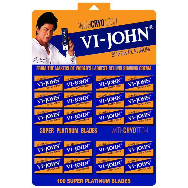Pisau Cukur Vi John Super Platinum Coated Blades isi 20 Box