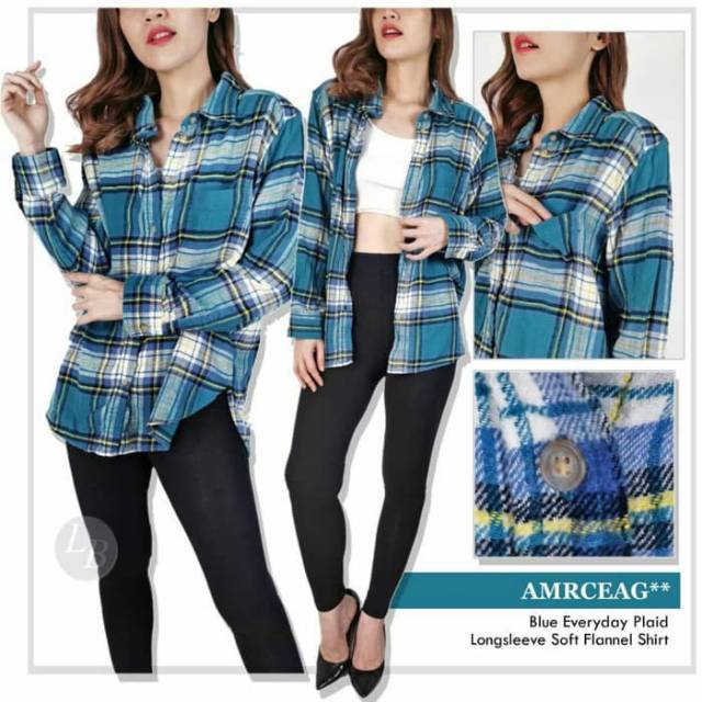 american eagle kemeja soft flanel plid everyday