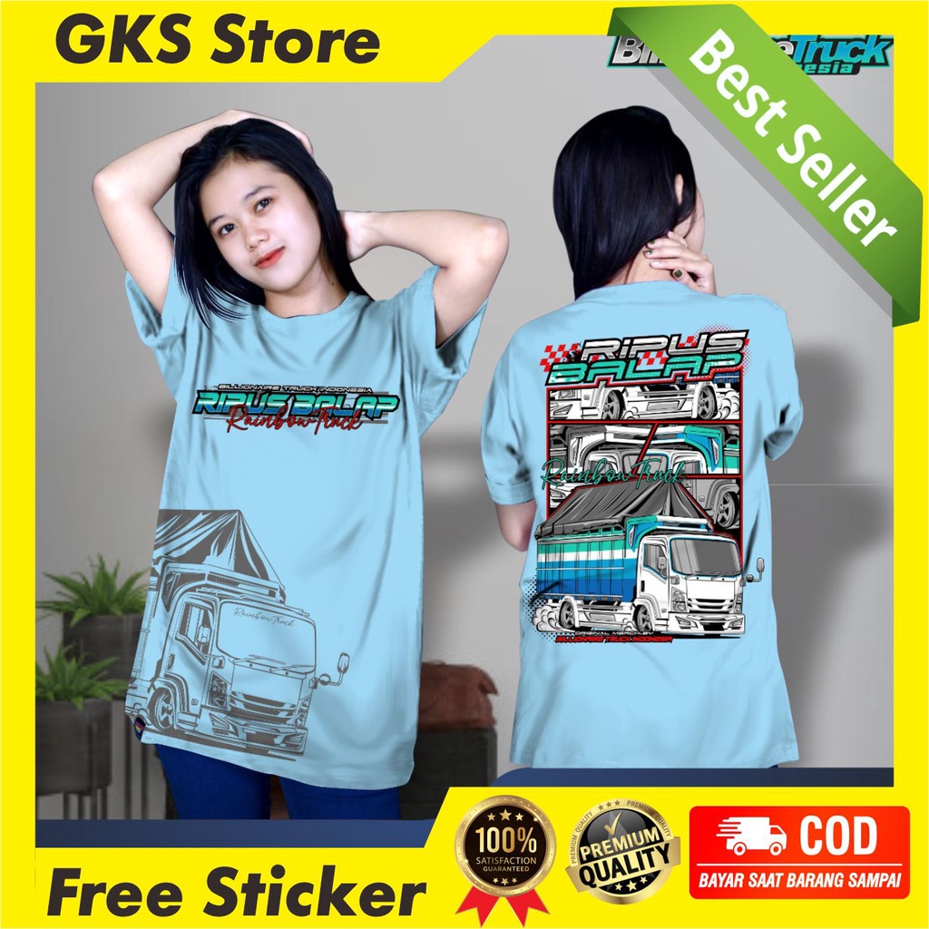 Kaos Ripus Balap Baju Truck Giga Kaos Viral Baju Truck Terbaru Baju Driver Ori Billionaire Truck Ind