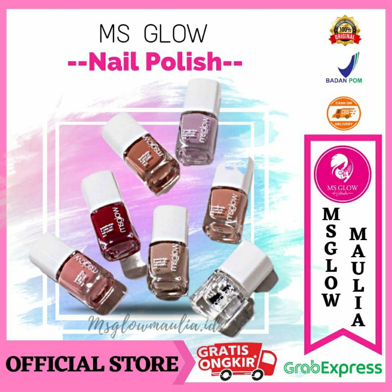 Ms Glow Nail Polish | Kutek Halal Ms Glow | Bisa Dibawa Shalat | Nail Polish Halal | Kutek Kuku