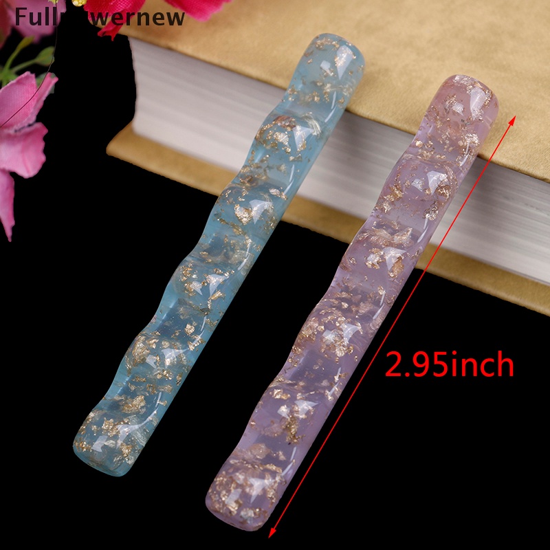 (FULL) Stand Holder Display 5pcs Pen Brush Nail Art Bahan Akrilik Bening