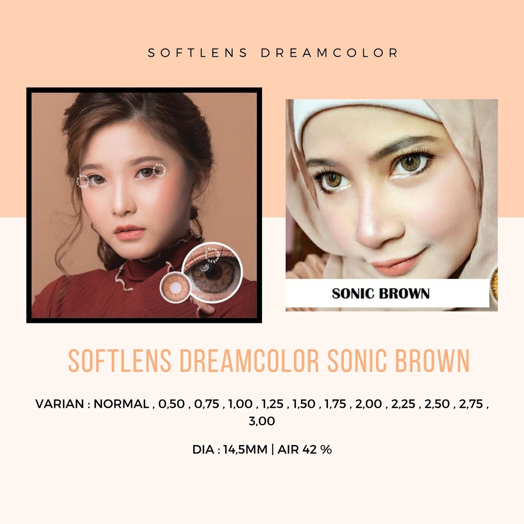 Softlens Dreamcolor Sonic Brown Normal - minus