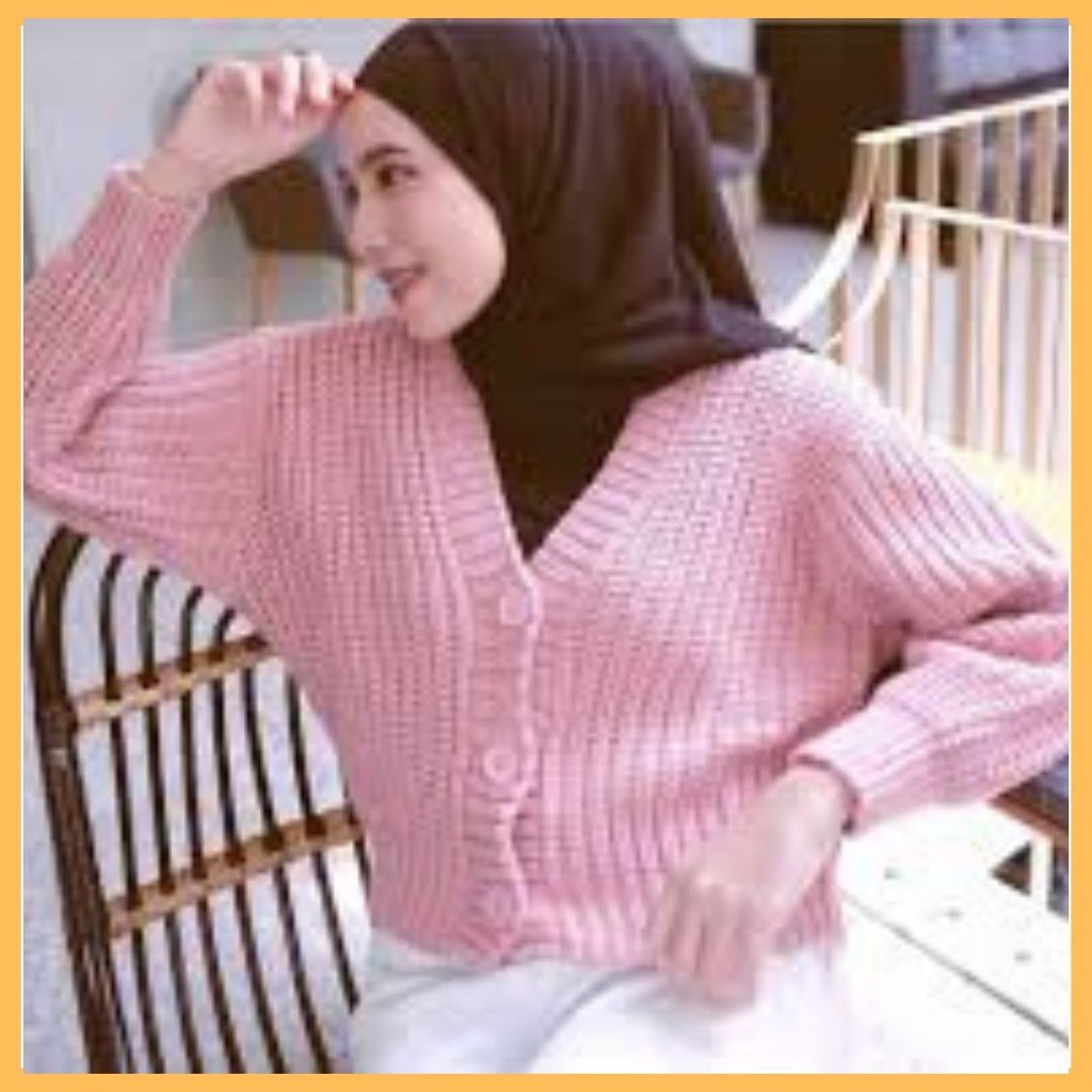 ARSY CARDY / CROP CARDY WANITA / Cardigan Crop / Cardy Rajut / Outer Wanita / Cardigan Rajut Wanita-3