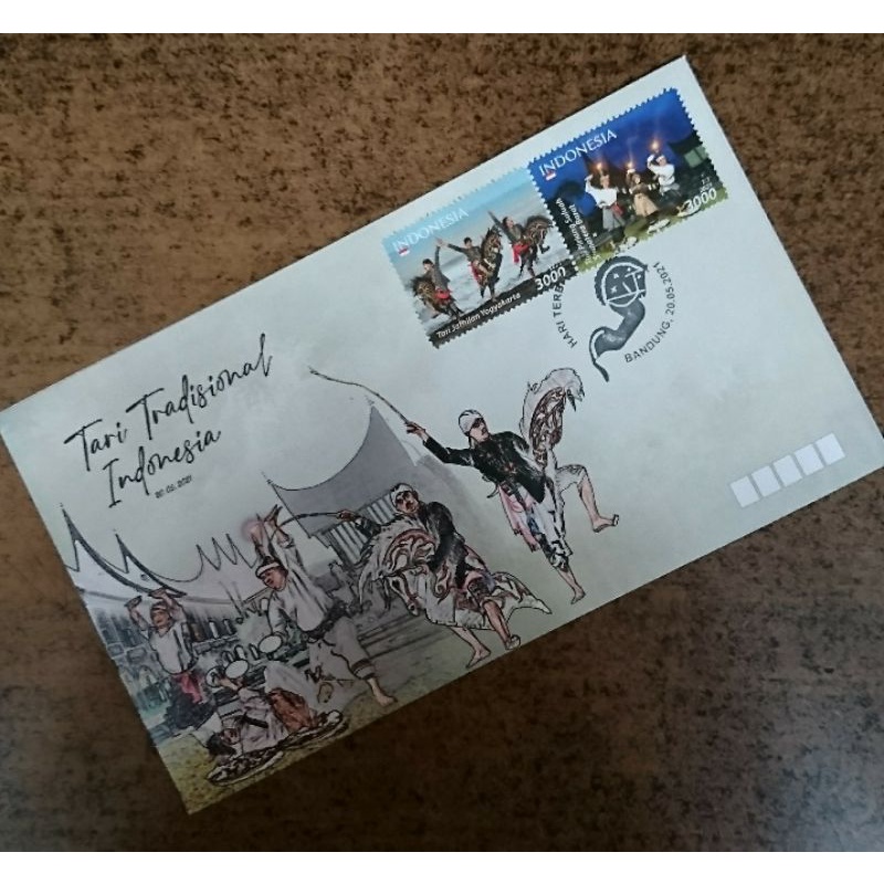 

Sampul Hari Pertama Prangko Perangko Indonesia seri Tari Tradisional Indonesia 2021