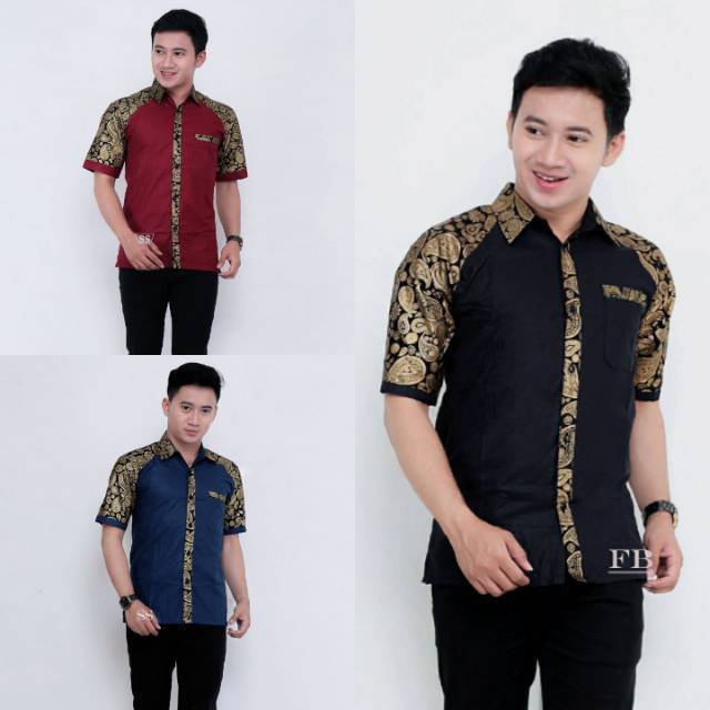 BAJU  BATIK  COUPLE  MODERN Monalisa Genes MERAH BIRU TOSCA 