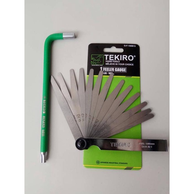 ➹ Feller Gauge + Kunci Stel Klep Tekiro - Kunci Setel Klep Motor TEKIRO ❅