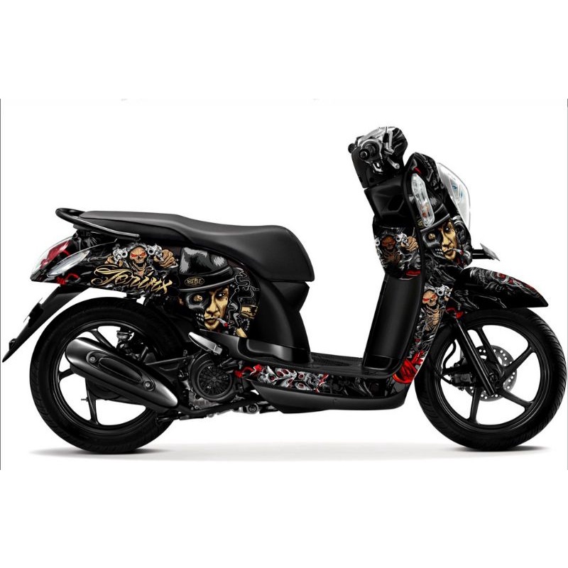 Decal Scoopy fi Full Body Jerinx - Sticker Scoopy 2013 - 2016 Full Body
