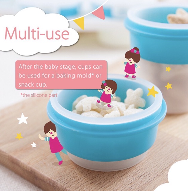 2angels silicone baby food storage cup 120ml