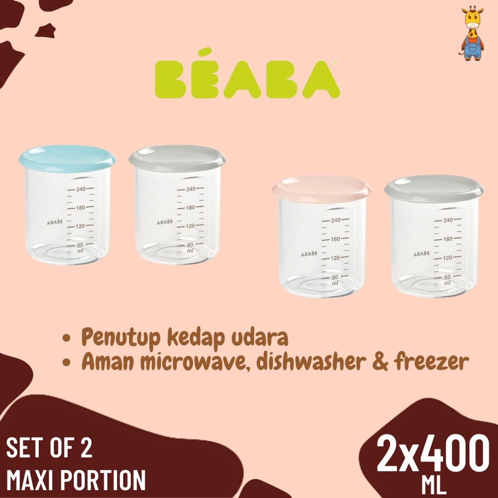 Beaba Set Of 2 Maxi Portion 240