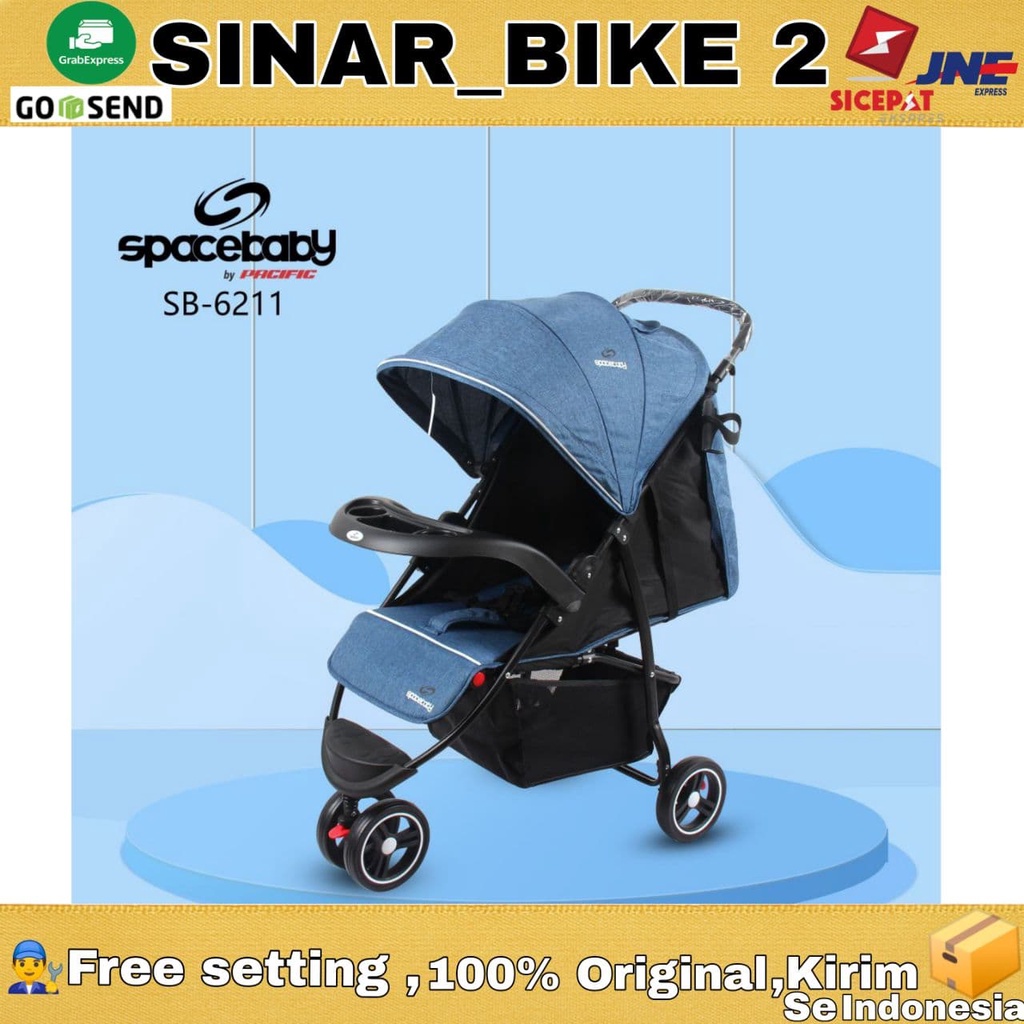 SPACEBABY Stroller SB-6211 Kereta Dorong Bayi SPACE BABY SB 6211