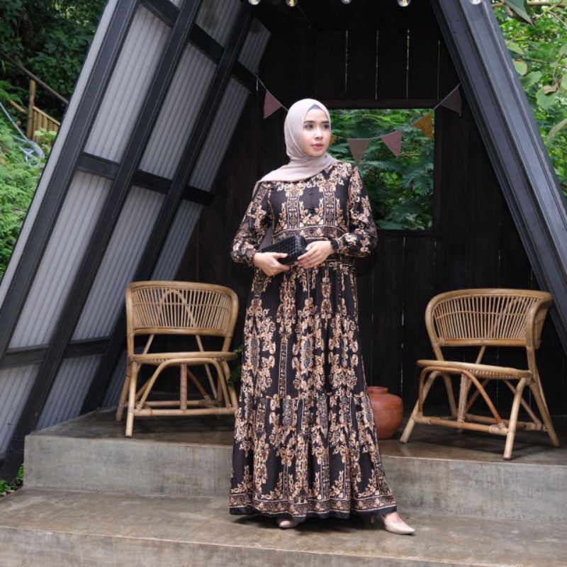 (BISA COD)  VENYA DRESS by SAFA HIJAB STORE