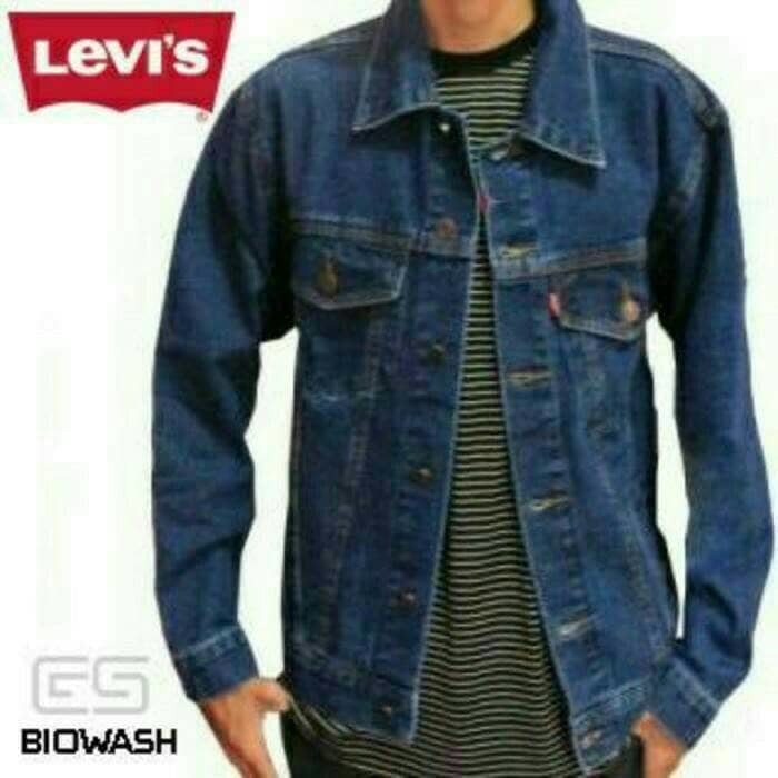 JAKET JEANS DENIM BLUE WASH CASUAL