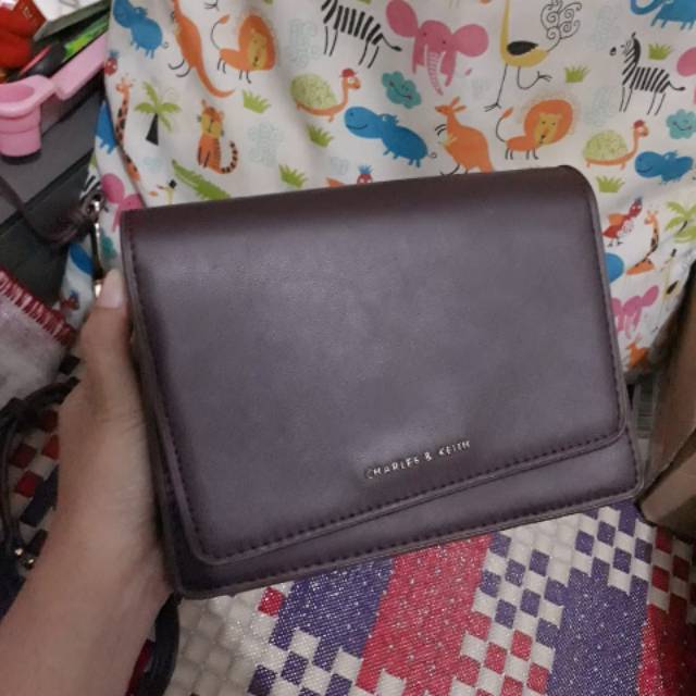 Charles & Keith Asymmetric Front Flap